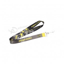 flache Polyester Key Umhängeband billige ID-Karte Abzeichen Inhaber benutzerdefinierte Sublimation gedruckt Promotion Lanyard für Schlüssel