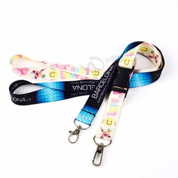 Werbe-Lanyard mit individuellem Aufdruck für einziehbare Schlüssel- / Abzeichenrollen-Lanyards