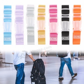 correas de equipaje ajustables Cinturón de amarre para equipaje maleta con hebilla de viaje colorida