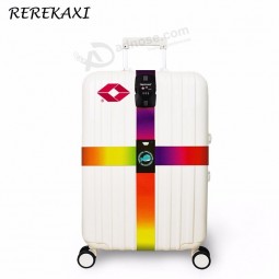 Password Lock Luggage Cross Strap Suitcase Bind Packing Belt Trolley Baggage Polyester Bandage Travel Accessories