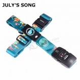 Password Lock Adjustable Luggage Strap Travel Suitcase Band Belt Baggage Strap Fit for 20-32'' Suitcase