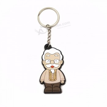 Porte-clés souvenir personnalisé Porte-clés en silicone Porte-clés 3D mignon PVC