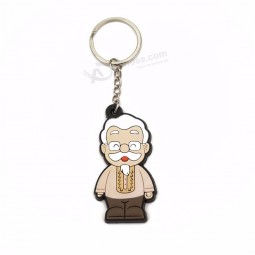 custom souvenir keychain silicone key chain 3d cute pvc keychain
