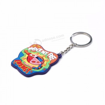 Porte-clés en caoutchouc 3D porte-clés en caoutchouc de conception personnalisée