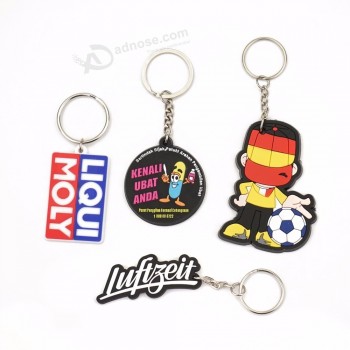 Porte-clés en caoutchouc Porte-clés en PVC souple promotionnel le plus chaud