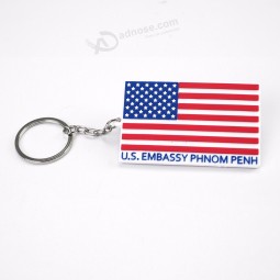 billiger kundenspezifischer 3d weicher PVC Gummi keychain