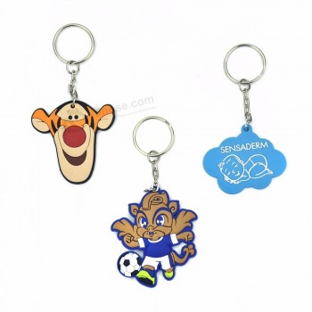 forme gravée 3D promotionnelle porte-clés en caoutchouc pvc souple personnalisé