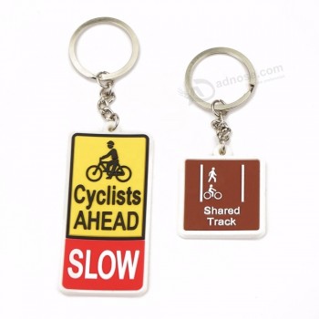 Porte-clés en silicone en gros / porte-clés en PVC souple personnalisé