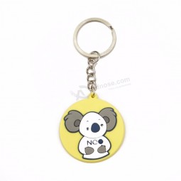 gepersonaliseerde aangepaste logo 3D / 2D siliconen PVC rubberen sleutelhanger