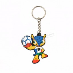 chaveiro de fábrica logotipo personalizado 2d macio chaveiro de borracha de pvc