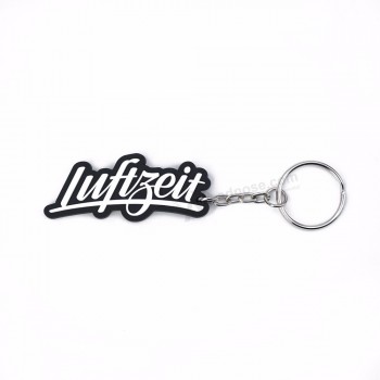 Porte-clés en caoutchouc de dessin animé de conception personnalisée de logo de marque de marque
