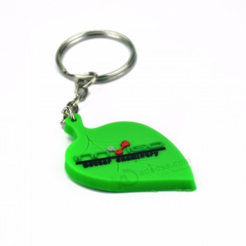 Caoutchouc Moto Décoration Porte-clés Anneau 2D 3D PVC porte-clés