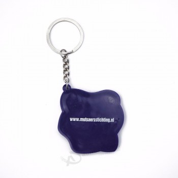 2d porte-clés personnalisé Cartoon Rubber PVC porte-clés