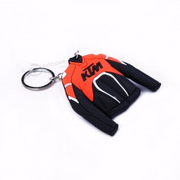 Vente en gros porte-clés chemise de football porte-clés PVC