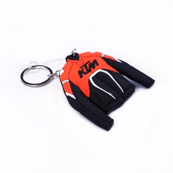 Vente en gros porte-clés chemise de football porte-clés PVC