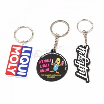 Cadeau promotionnel Porte-clés en PVC souple Porte-clés en PVC souple 3D