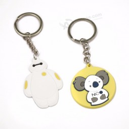 Porte-clés 3D en PVC souple Mignon Porte-clés en pvc souple de dessin animé