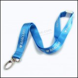 Cordón de negocios de nylon con logotipo personalizado ecológico de alta GSM para llaves para empresa