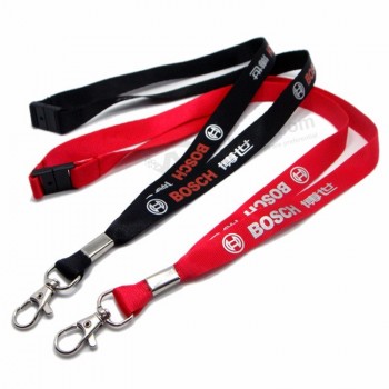 fabriek directe verkoop afdrukken aangepaste logo polyester lanyards voor kaarthouder