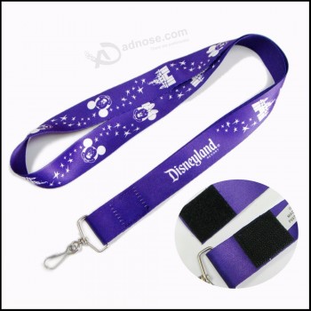 Polyester Rabatt Preis Dye Sublimation / Wärmeübertragung Logo benutzerdefinierte ID Halter Lanyard für Kinder