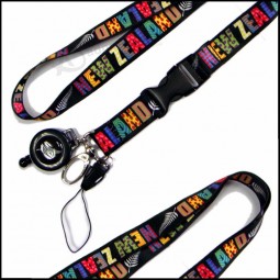 Polyester coloré personnalisé logo colorant teinture sublimation longe pour clés pour cadeau promotionnel