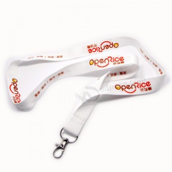 Longes en polyester blanc avec logo personnalisé pour restaurant