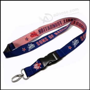 Durable tissé / jacquard / tricot Logo Porte-badge personnalisé Lanière pour la publicité