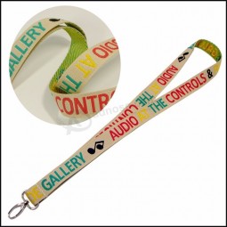 Wear Resistant Thick Woven/Jacquard/Embroidered Logo Custom badge holder Lanyard for Office