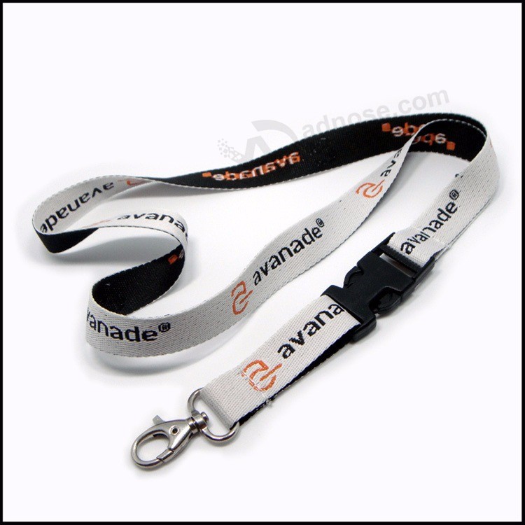 Werbegeschenk gewebt Hand gestrickt / geschaltet Logo Custom Lanyard für Mitarbeiter