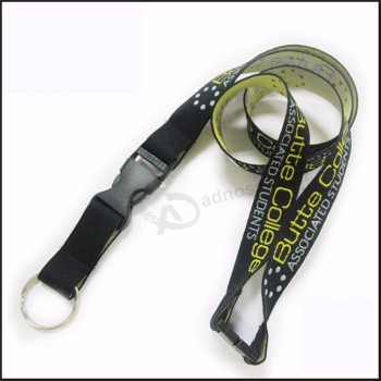 Benutzerdefinierte Reißleinen-Lanyards mit umweltfreundlichem Web- / Jacquard- / Flechtlogo für Aktivitäten