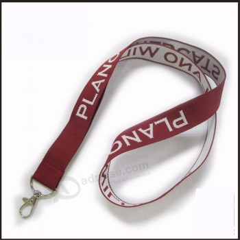 promoción tejida / jacquard / logo bordado cordón de identificación de identificación personalizado cordón para mostrar