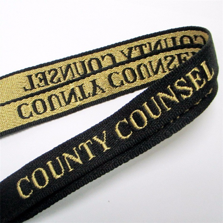 Tubular Jacquard/Embroidered Logo Custom Lanyard for Advertising