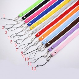 Sangle de poignet de main colorée pour support de longe courte de téléphone portable
