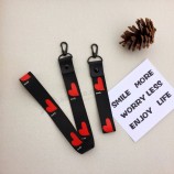 Herz Dreieck Halsband Nylon kurze Lanyard Print Logo