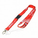Cordones retráctiles de poliéster personalizados de promoción por mayor