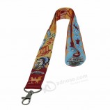 benutzerdefinierte Logo-Kartenhalter Lanyard mit Metallhaken