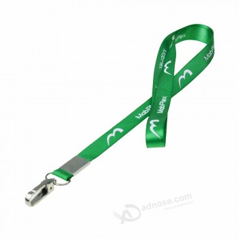 Longes LOGO sérigraphiées avec clip porte-badge rétractable