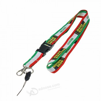 gewebte Polyester-Lanyards mit Karabinerverschluss