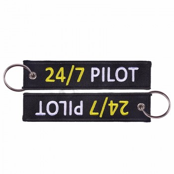 Мода 24/7 пилот цепочка для ключей для любителей авиации подарки багажная бирка этикетки брелки выдающиеся вы