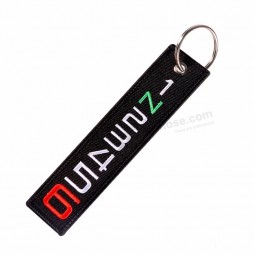 Launch Keychains for Motorcycles and Cars Embroidery OEM Cool Keychain Ring Car Launch key Tag Fashion Jewelry