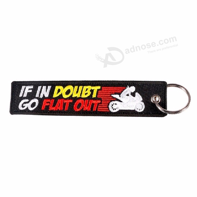 IF-IN-DOUBT-GO-FlLAT-OUT-Embroidery-Letter-Key-Chain-Bijoux-Keychain-for-Motorcycles-and-Cars (1)