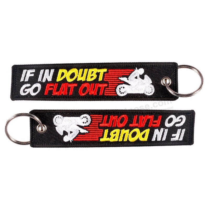 IF-IN-DOUBT-GO-FlLAT-OUT-Embroidery-Letter-Key-Chain-Bijoux-Keychain-for-Motorcycles-and-Cars (3)