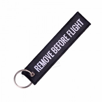 Entfernen Sie vor dem Flug gewebten Jacquard-Schlüsselbund für Luftfahrt Geschenke Schlüsselbund Sondergepäck Schlüsselanhänger Etiketten Schlüsselanhänger sleutelhanger