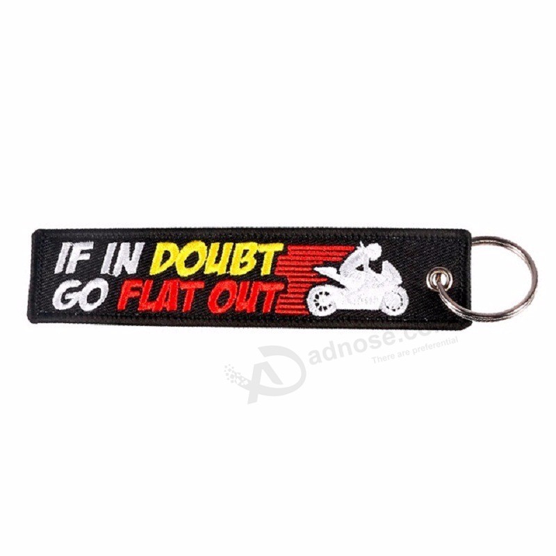 IF-IN-DOUBT-GO-FlLAT-OUT-Embroidery-Letter-Key-Chain-Bijoux-Keychain-for-Motorcycles-and-Cars (1)