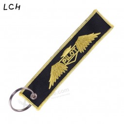 Custom Embroidery KeyTag Label made in china
