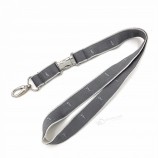 beliebte graue Lanyard-Farbe mit geprägtem Logo
