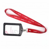 Werbe-Sublimations-Lanyard bedrucktes Ausstellungs-Niet-Lanyard mit Ausweishülle