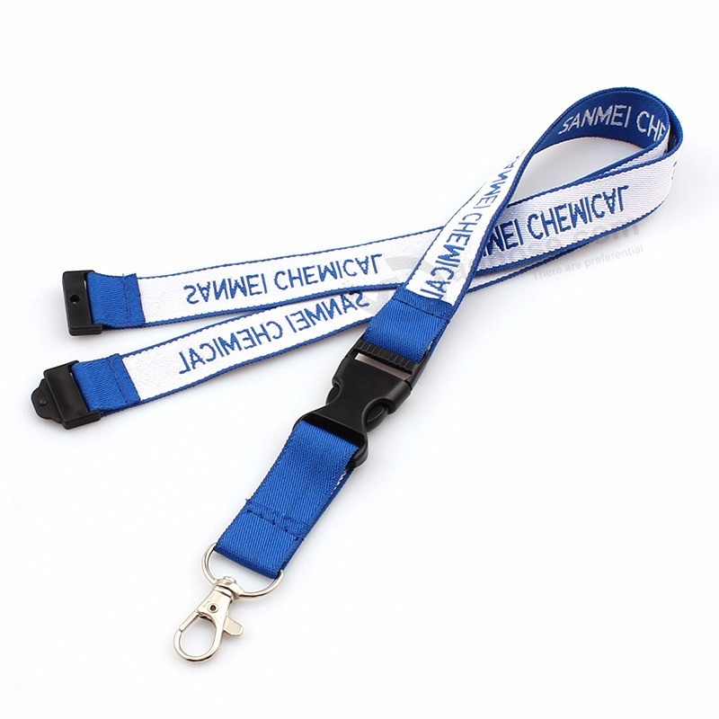 Competitive price High quality Custom polyester Neck lanyard with disconnect Buckle