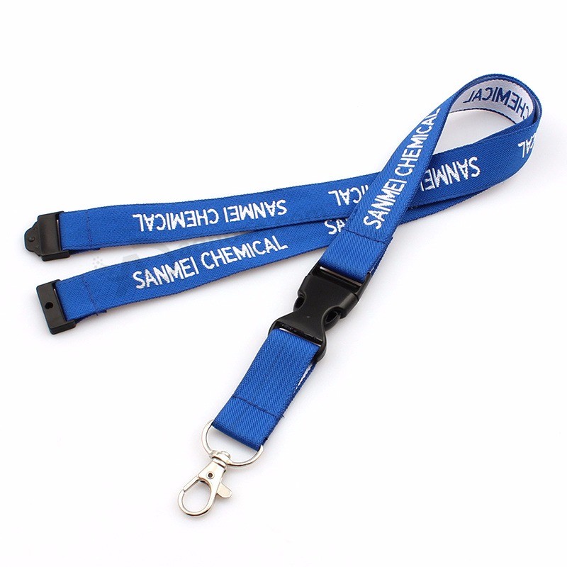Competitive price High quality Custom polyester Neck lanyard with disconnect Buckle