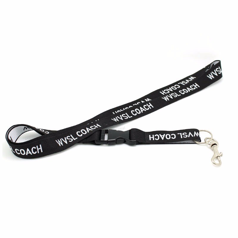 Cheap polyester Printed logo Custom lanyards with metal Hook for Event